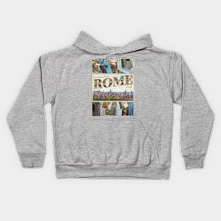 Greetings from Rome in Italy vintage style retro souvenir Kids Hoodie